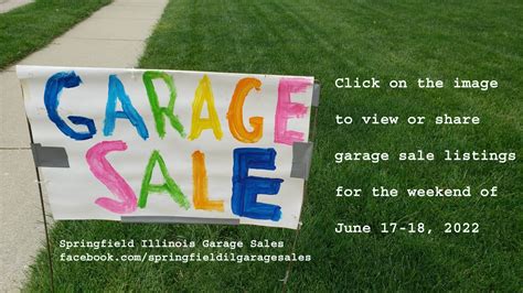 Click on the image to view or share <b>garage</b> <b>sale</b> listings (in comments) for the weekend of August 5-6, 2022 Direct link (works the best). . Springfield illinois garage sales